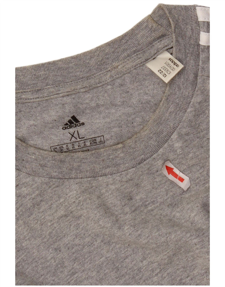 Adidas T-Shirt Homme Top XL Gris Coton