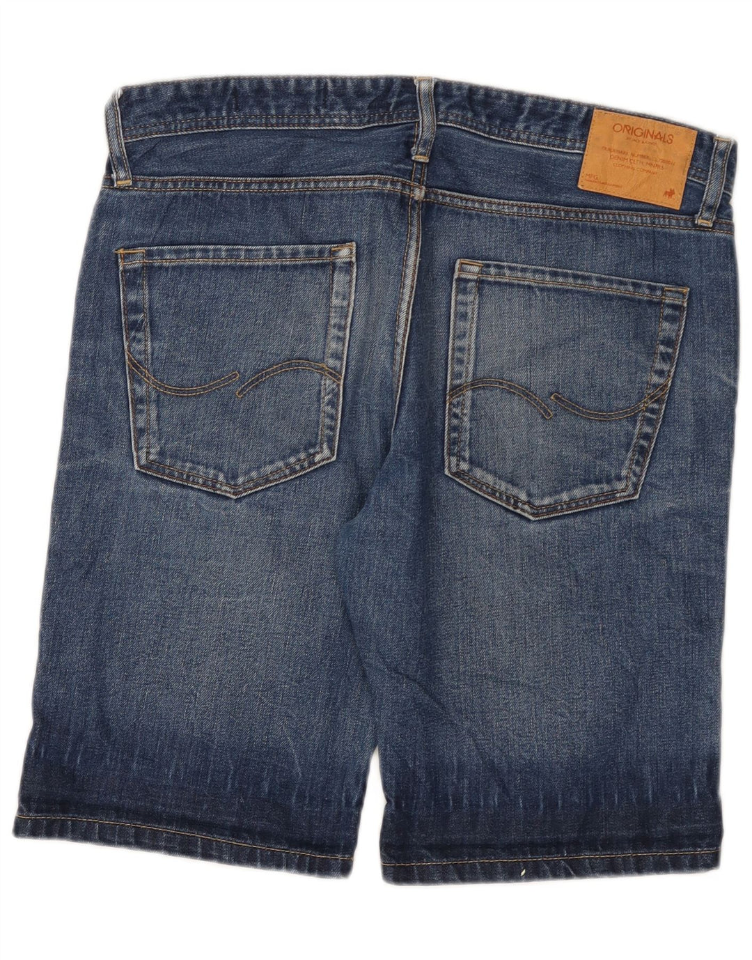 Jack & Jones Short en jean pour homme Large W34 Bleu Coton