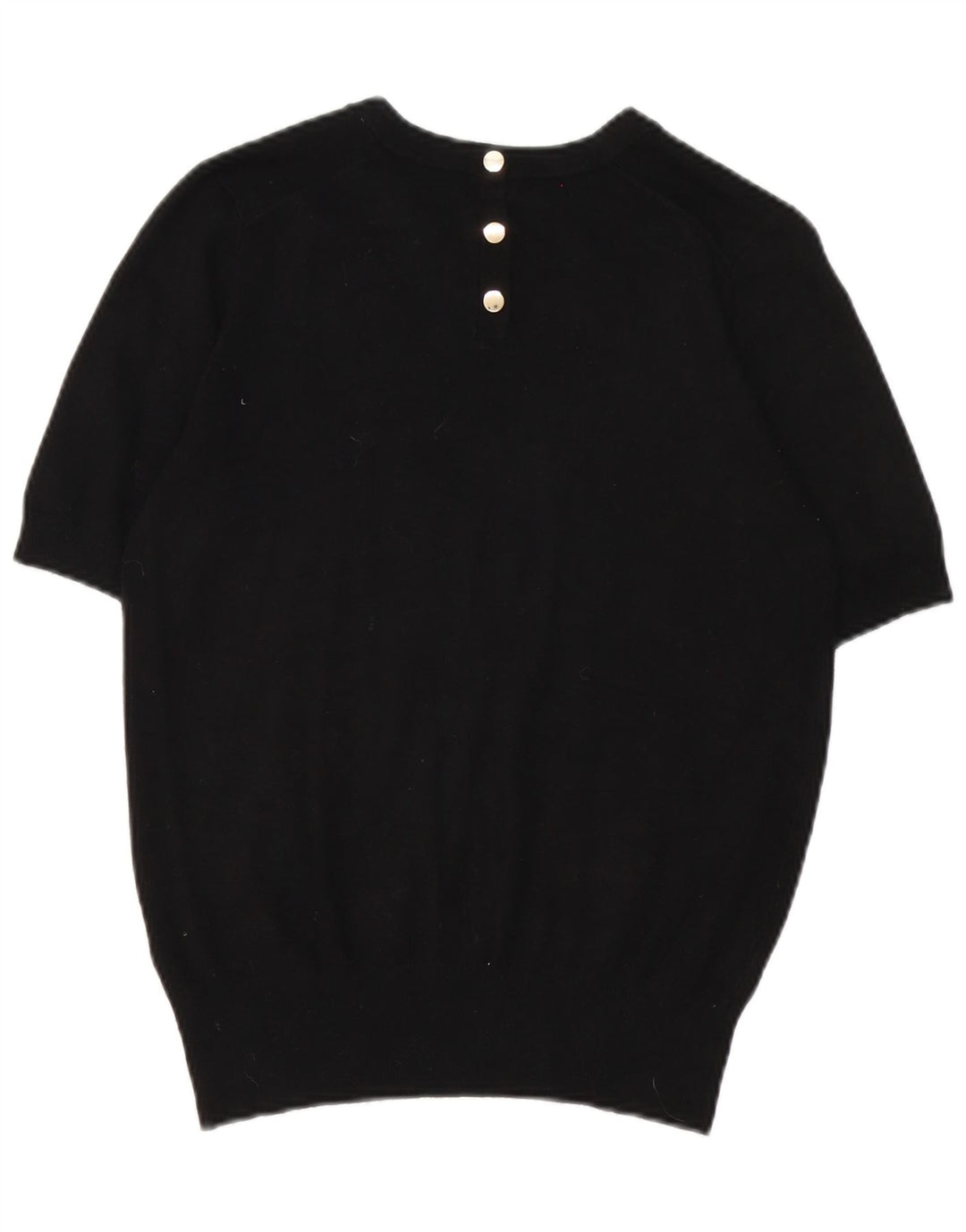 Zara Femme T-Shirt Top UK 14 Moyen Noir