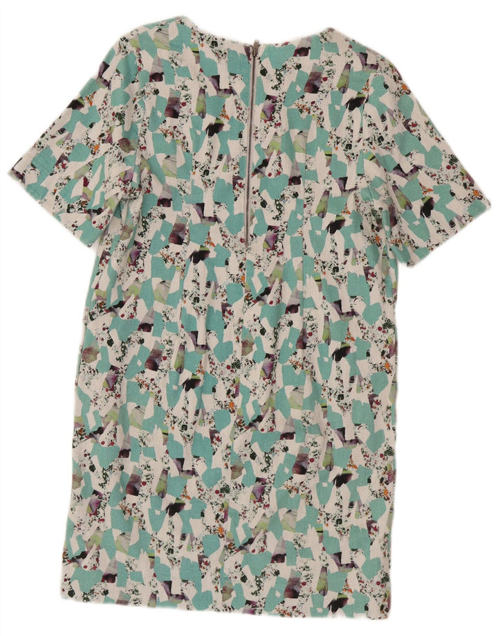 Cos Robe droite régulière pour femme EU 38 Coton géométrique multicolore moyen