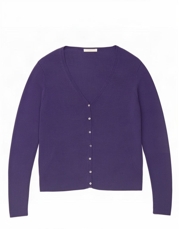 Marks & Spencer Pull Cardigan Femme UK 20 2XL Violet Soie