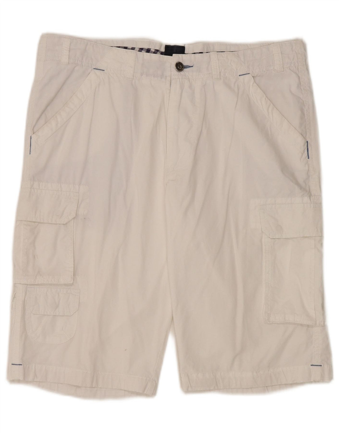 Daniel Hechter Short Cargo Homme W36 Grand Coton Blanc