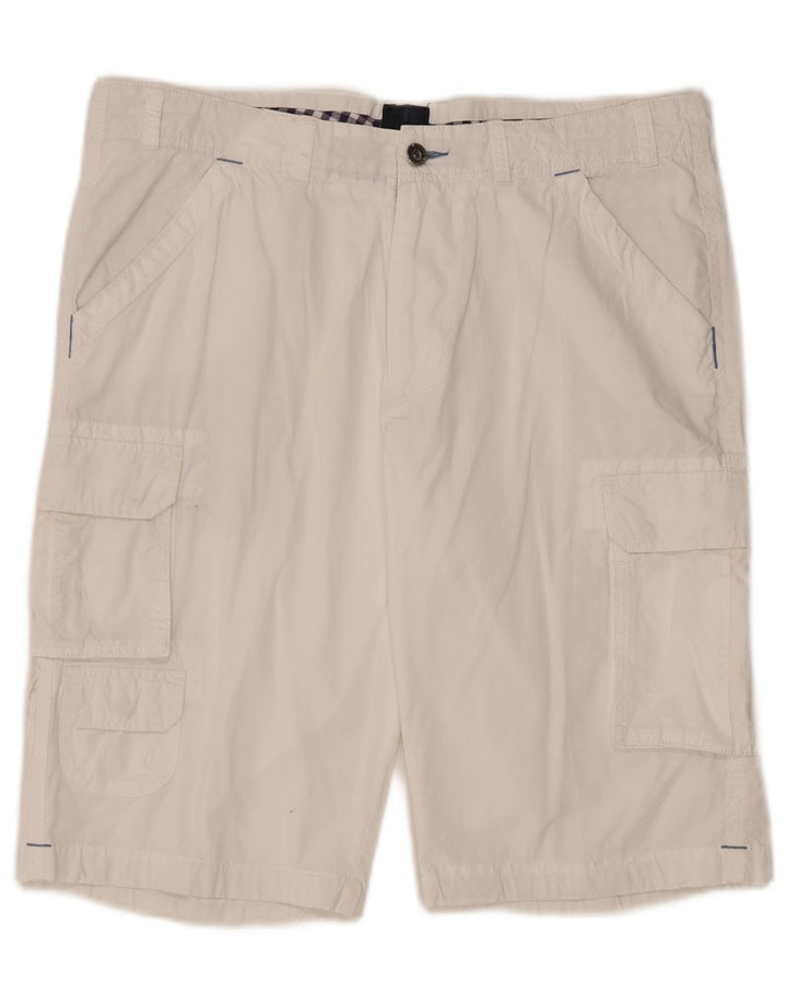 Daniel Hechter Short Cargo Homme W36 Grand Coton Blanc