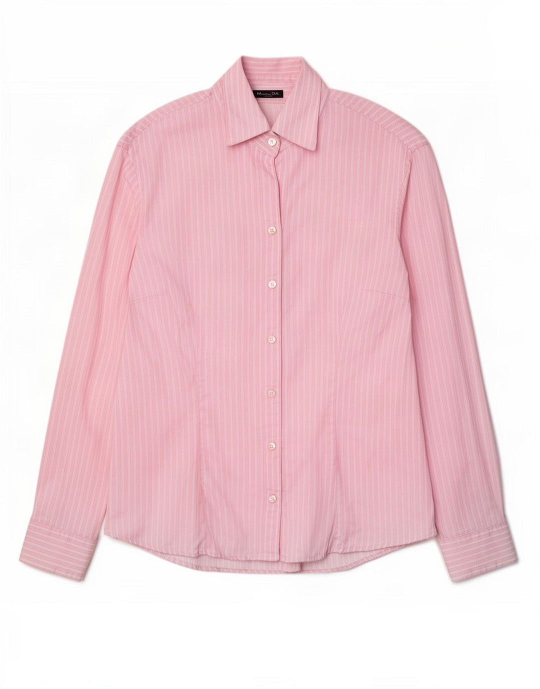 Massimo Dutti Chemise Femme EU 42 Grand Coton à Rayures Roses
