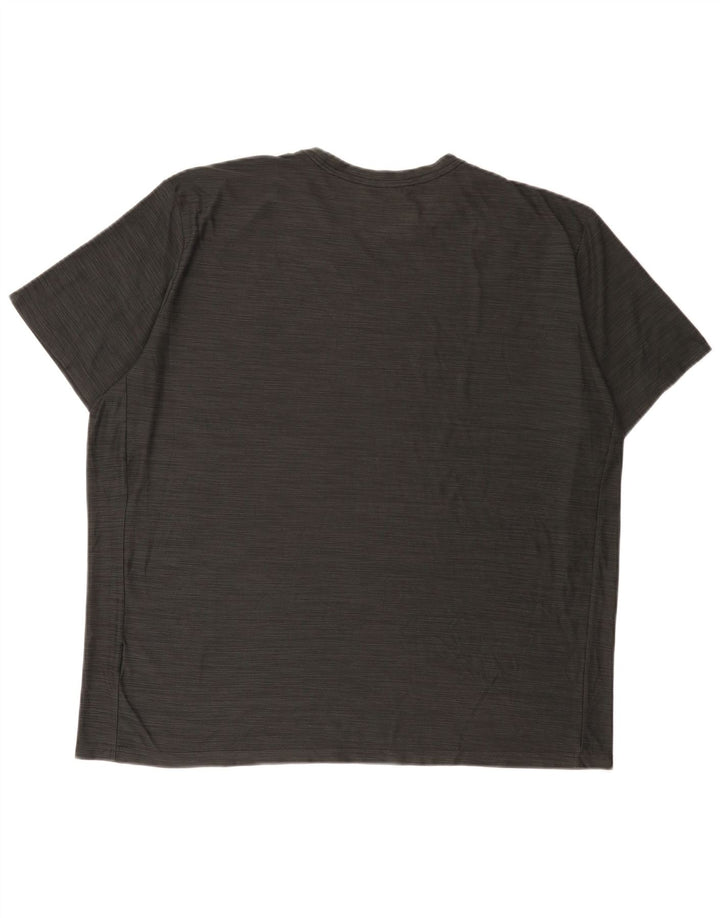 Nike Mens Dri Fit T-Shirt Top 2XL Gris Moucheté Polyester