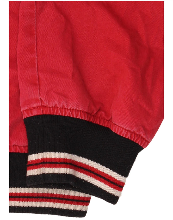 Gant Veste Bomber Homme UK 36 Petit Coton Colorblock Rouge