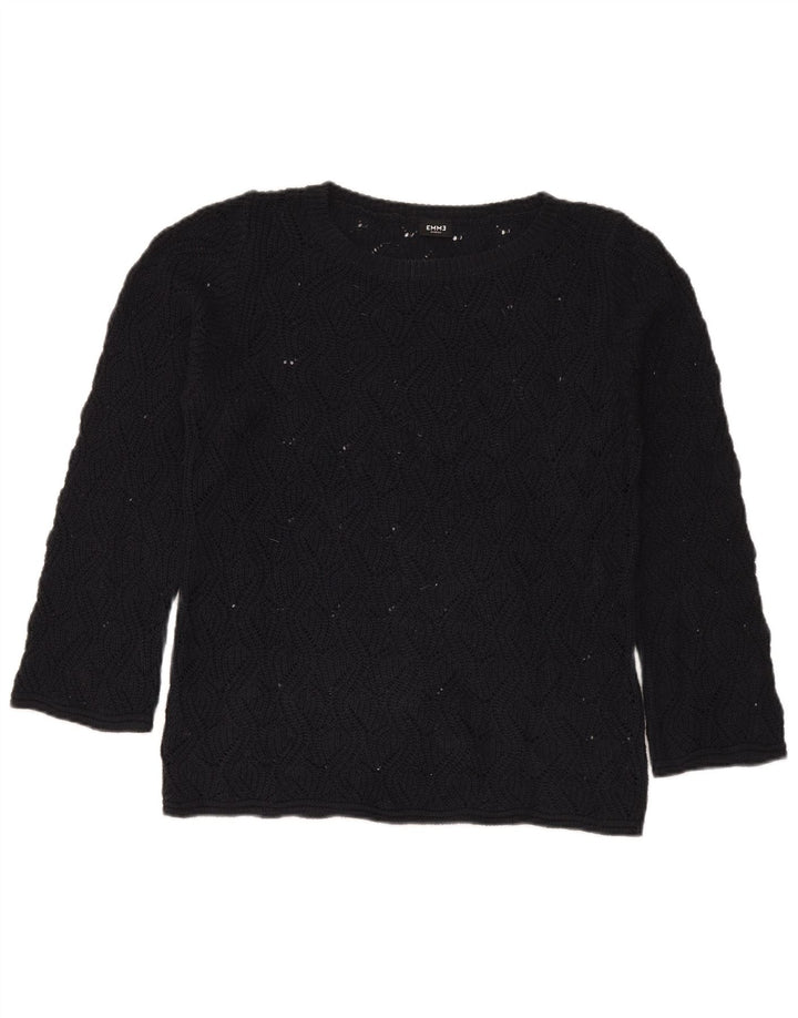 Emme Pull col bateau pour femme UK 14 Noir moyen