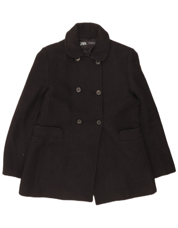 Zara Femme Caban UK 18 XL Laine Noir
