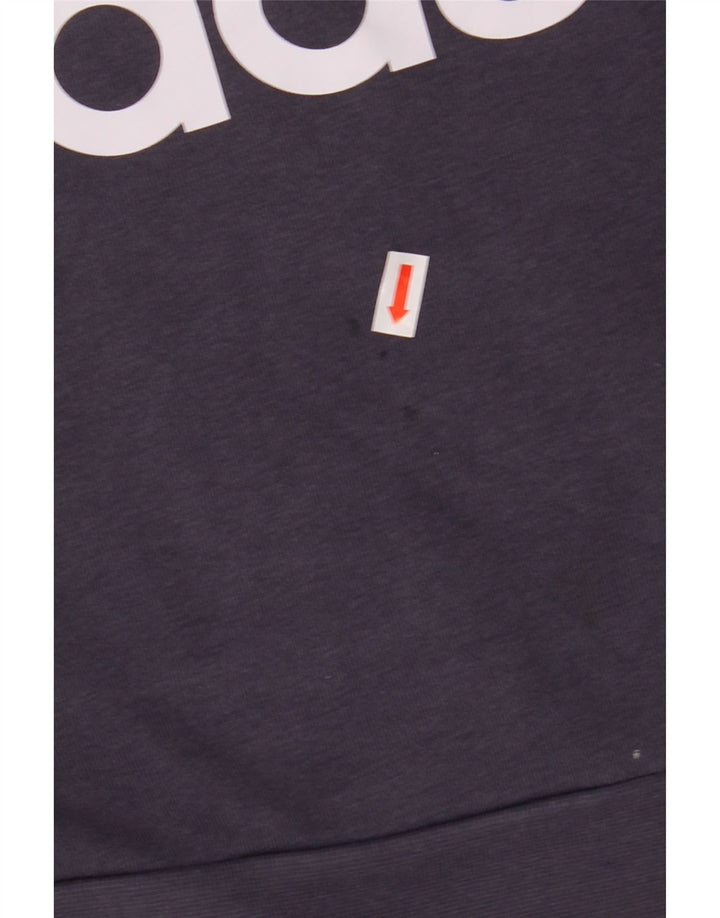 ADIDAS Sweatshirt Graphique Garçon 13-14 ans Bleu Marine Coton