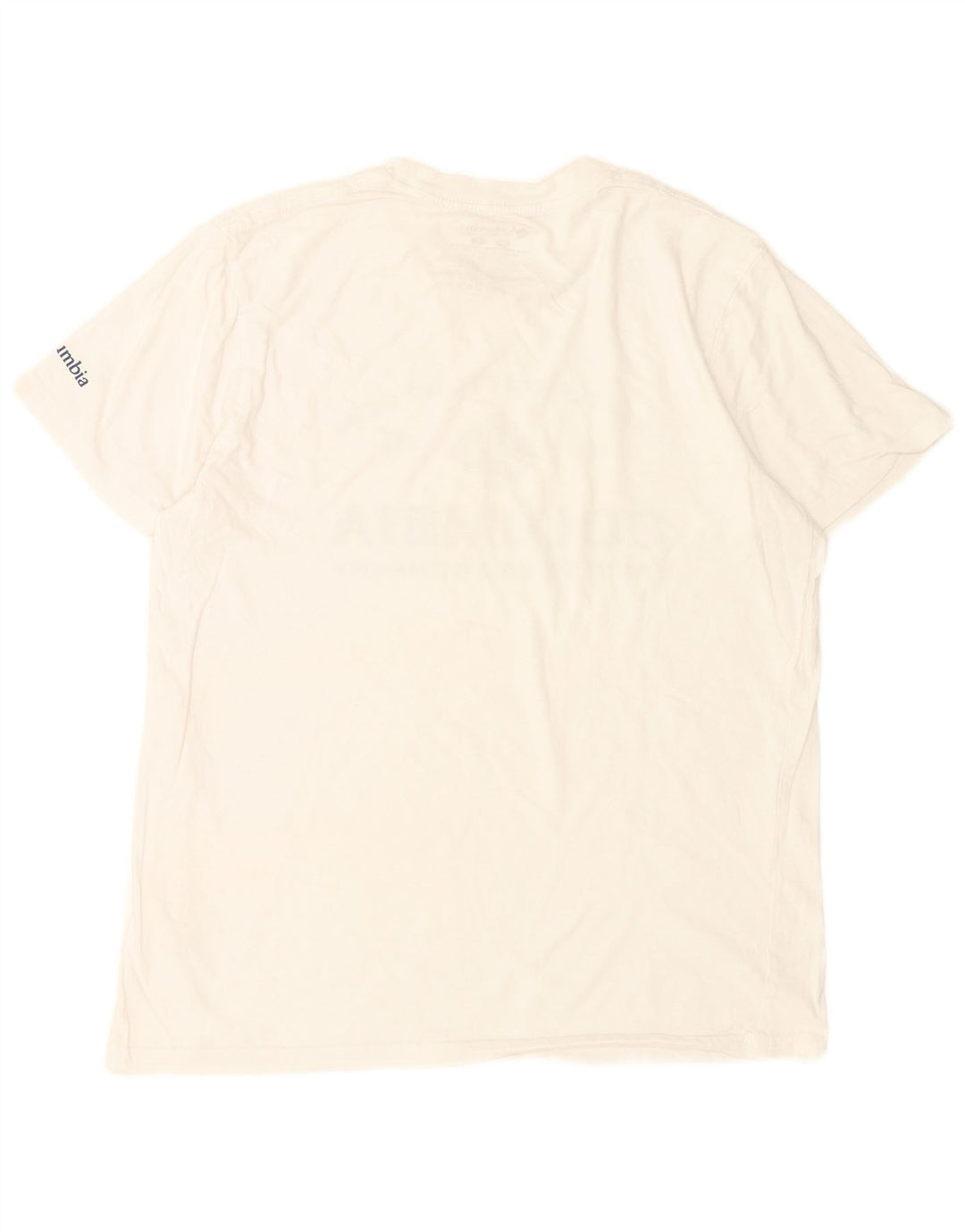 Columbia T-Shirt Graphique Homme Blanc Moyen Coton
