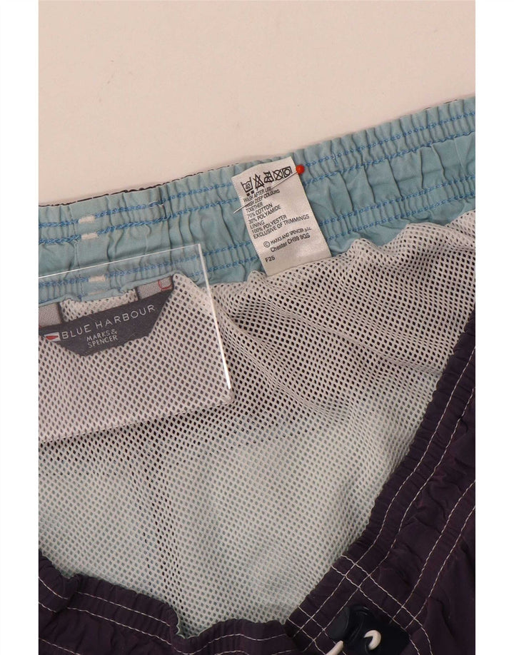 Marks & Spencer Short de Bain Blue Harbour Homme Violet Large Colorblock