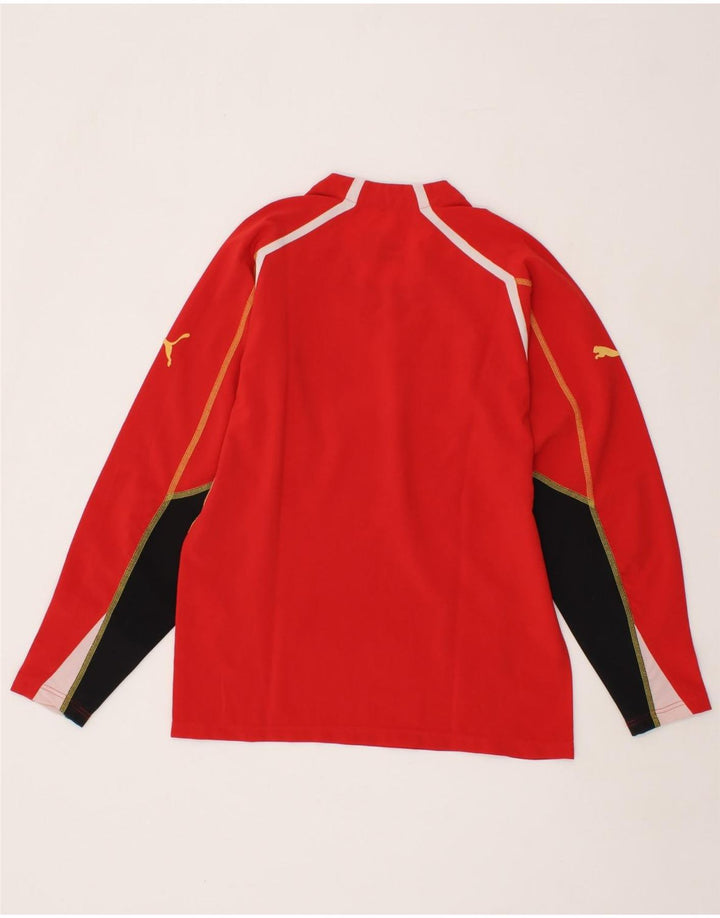 PUMA Boys Top Long Sleeve 11-12 Years Large  Red Colourblock Vintage Puma and Second-Hand Puma from Messina Hembry 