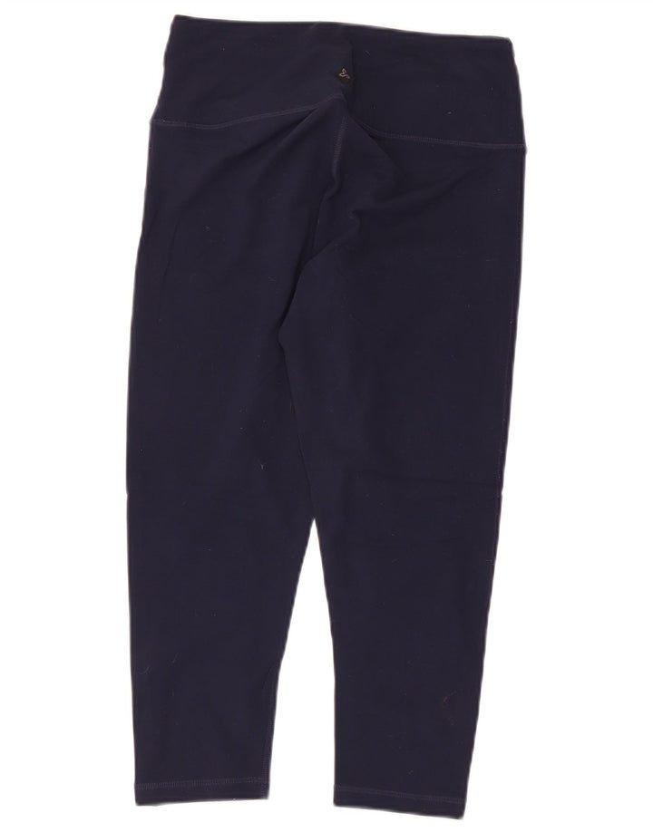 PRANA Leggings Capri pour Femme UK 8 Petit Bleu Marine