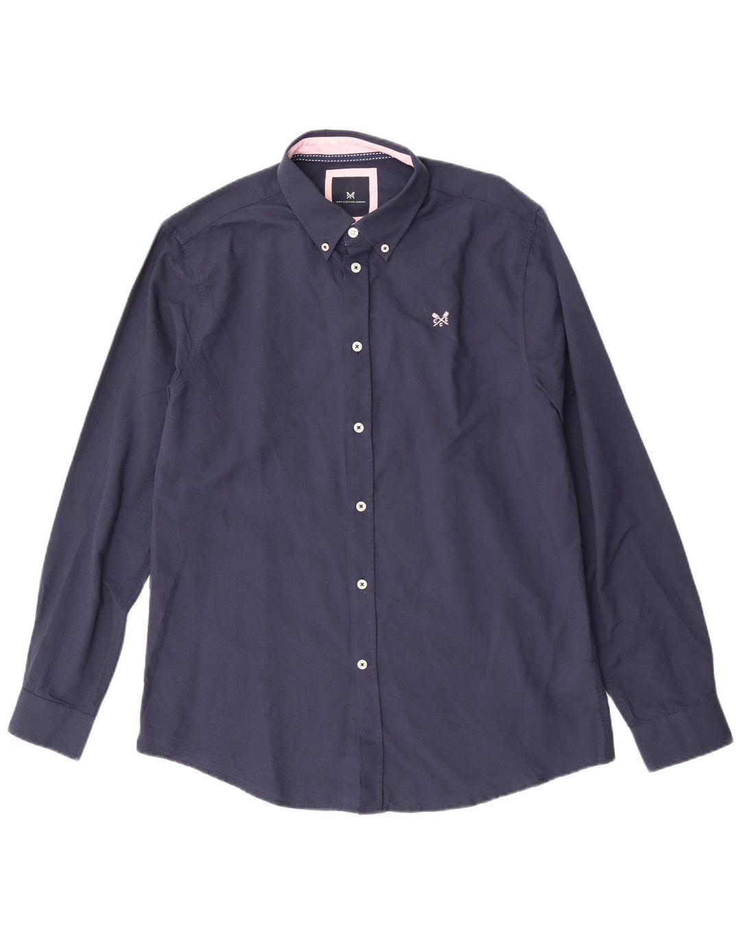 Crew Clothing Chemise Coupe Classique Homme Bleu Marine Moyen Coton