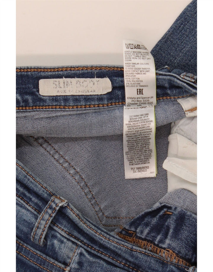 MARKS & SPENCER Jean bootcut coupe régulière pour femme UK 10 Small W30 L30 Bleu