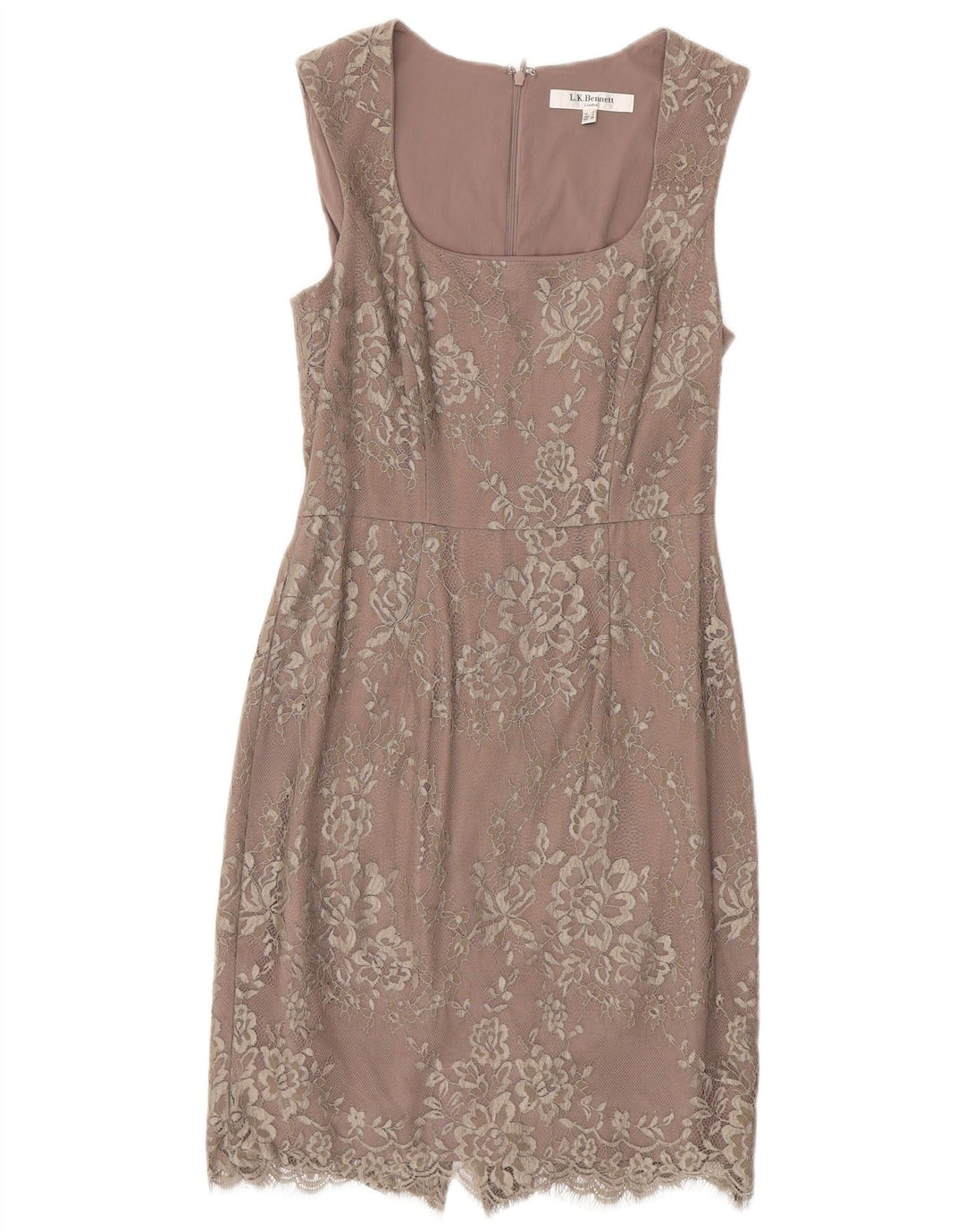 L.K. BENNETT Robe fourreau sans manches pour femme UK 8 Petit nylon floral violet