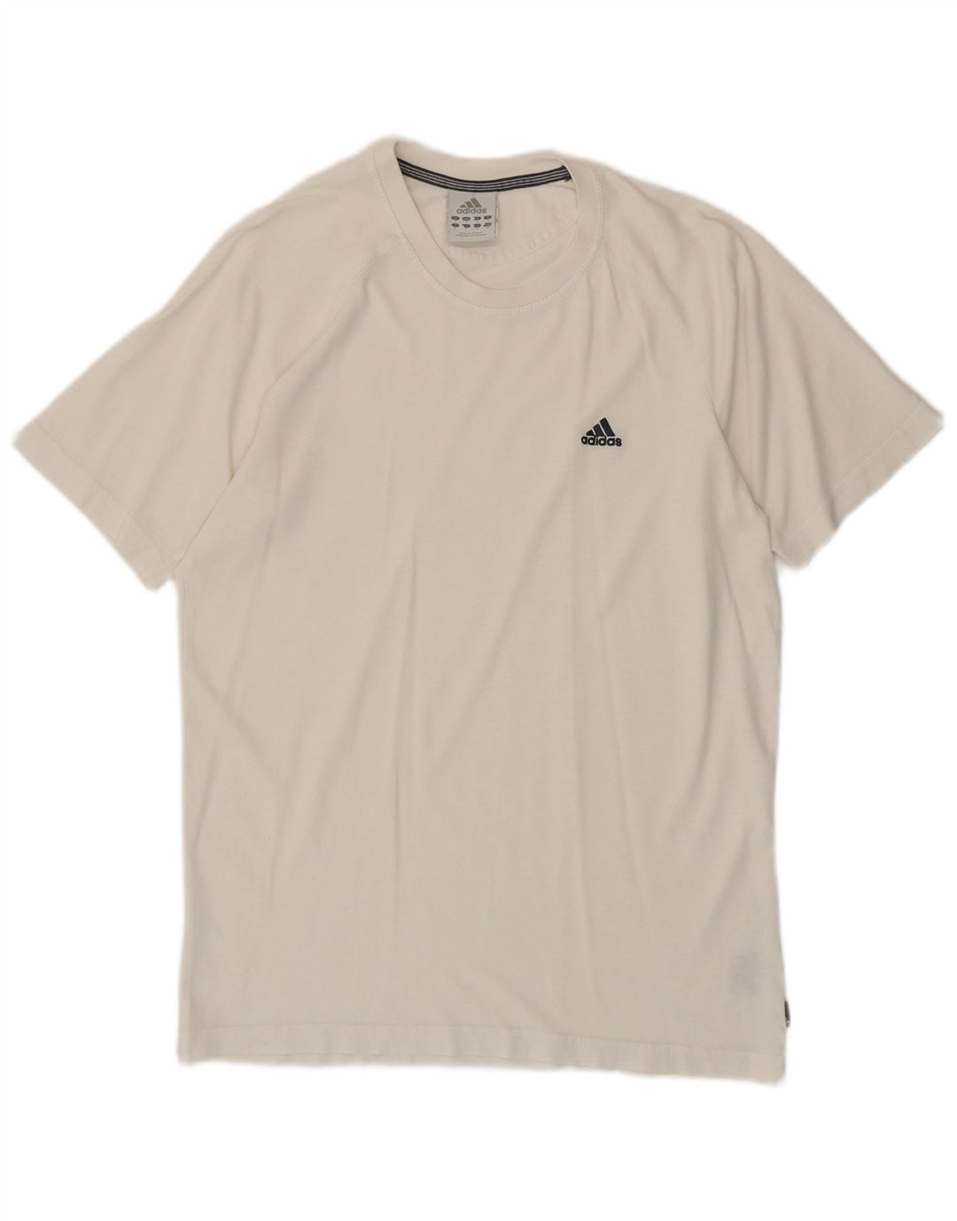 Adidas T-Shirt Homme Haut Petit Coton Blanc Cassé