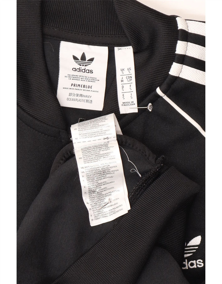 Adidas Veste de survêtement coupe régulière pour homme, petit, noir, polyester