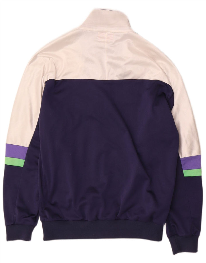 Asics Survêtement Complet Femme IT 46 Large Bleu Marine Colourblock Polyamide