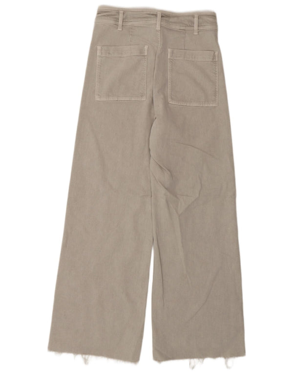 Zara Womens The Marine Jean large taille haute EU 40 Medium W30 L30 Gris