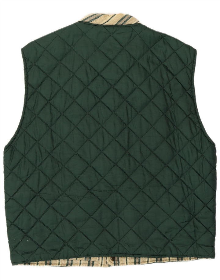 Creative Gilet matelassé réversible pour homme UK 40 Large Vert