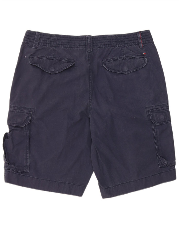 TOMMY HILFIGER Short Cargo Homme W36 Large Bleu Marine Coton