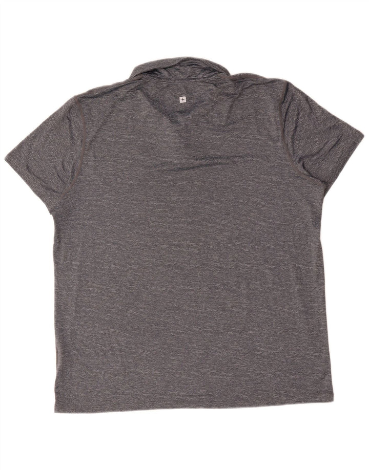 Mountain Warehouse Polo Homme XL Nylon Moucheté Gris