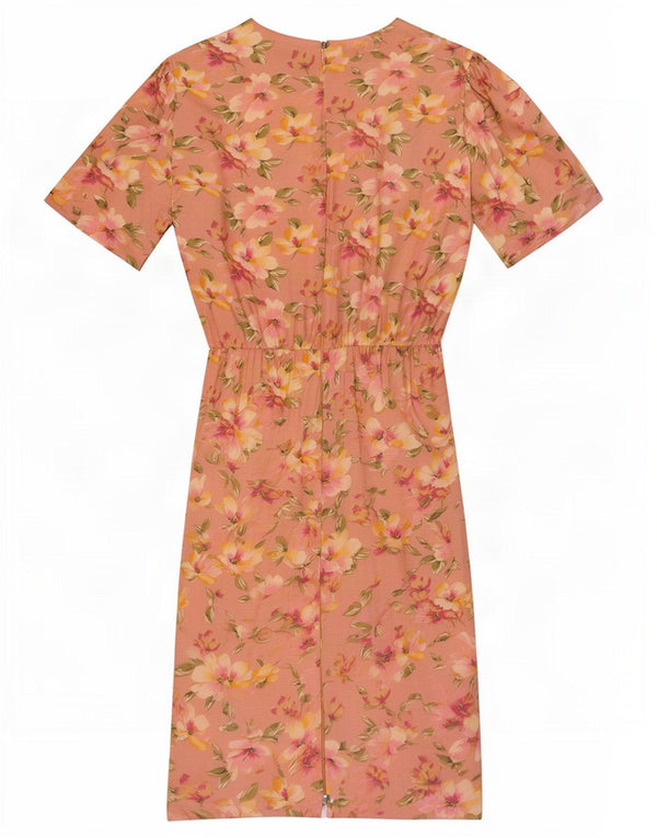 Jean Paul Robe fourreau pour femme UK 44 Rose moyen floral