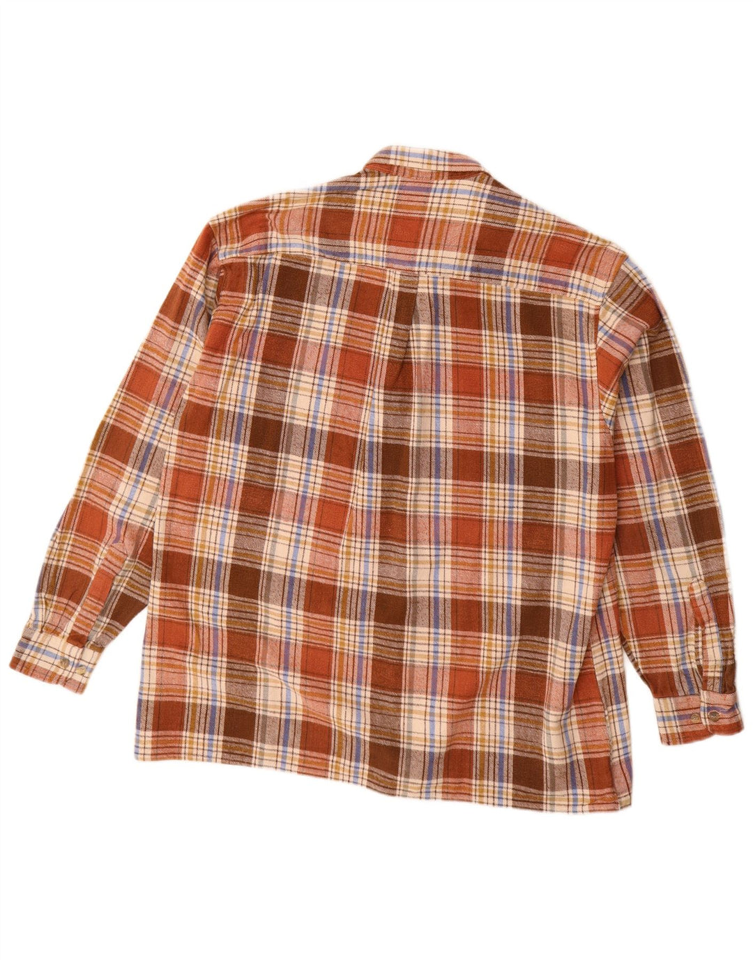 Cajun Chemise en flanelle pour homme Taille 42 Grand coton à carreaux marron