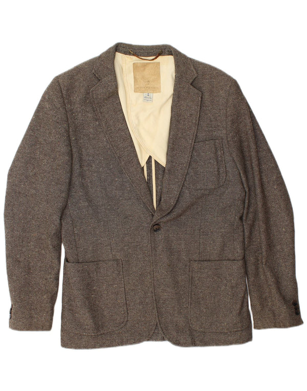 SCOTCH & SODA Veste Blazer 1 Bouton Homme IT 48 Marron Moyen