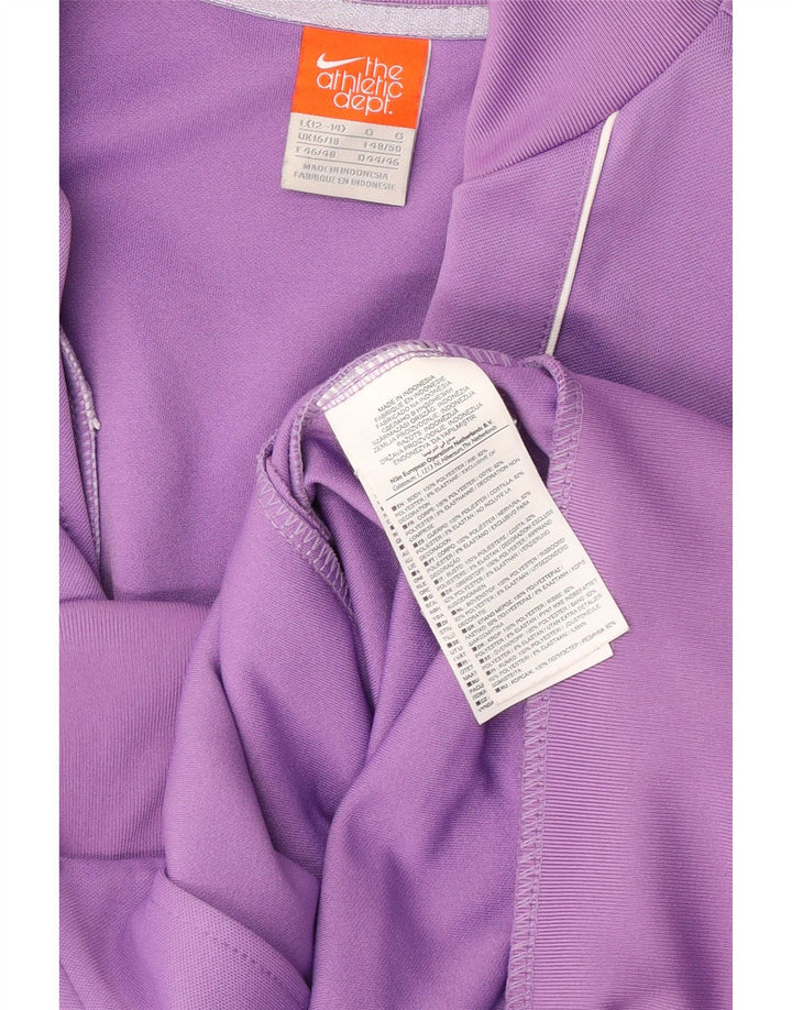 Veste de survêtement Nike Femme UK 16/18 Large Violet Polyester
