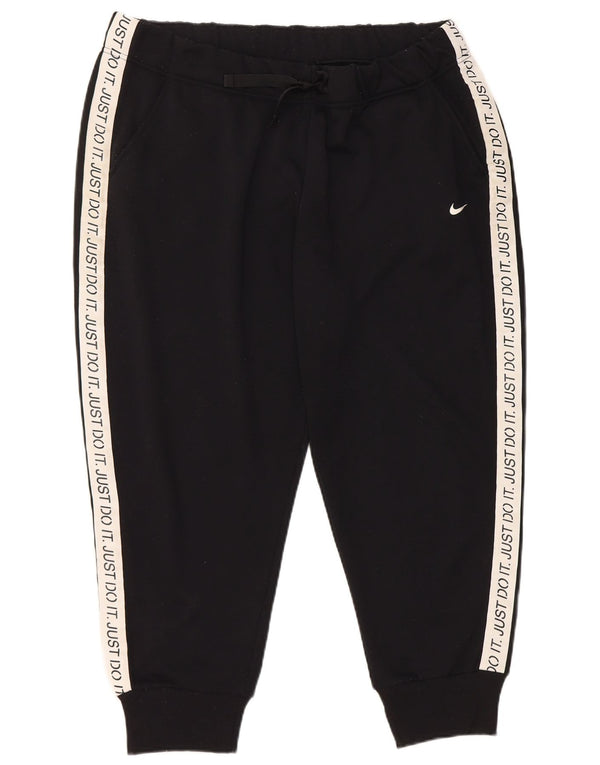 Nike Pantalon de survêtement Dri Fit pour femme Noir Taille 16 Large