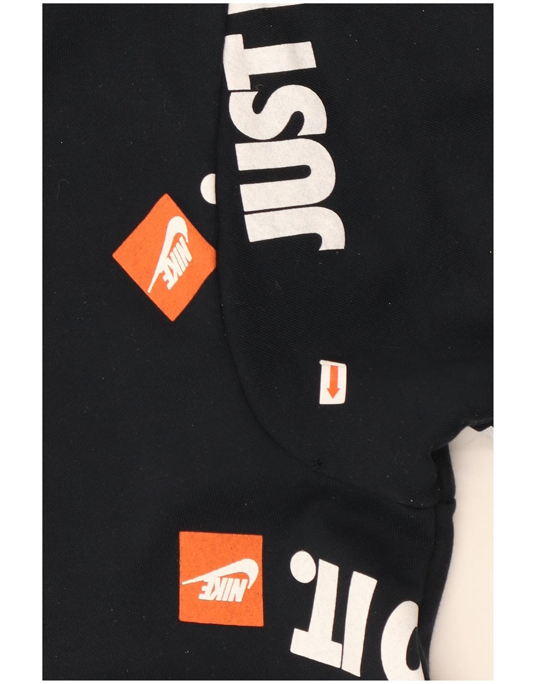 NIKE Pull-over graphique pour hommes en coton bleu marine petit