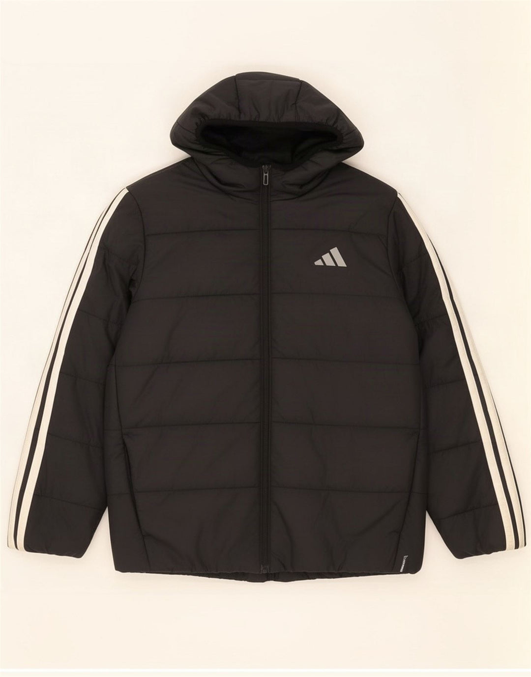 Veste matelassée à capuche Adidas pour garçons 11-12 ans Noir Polyester