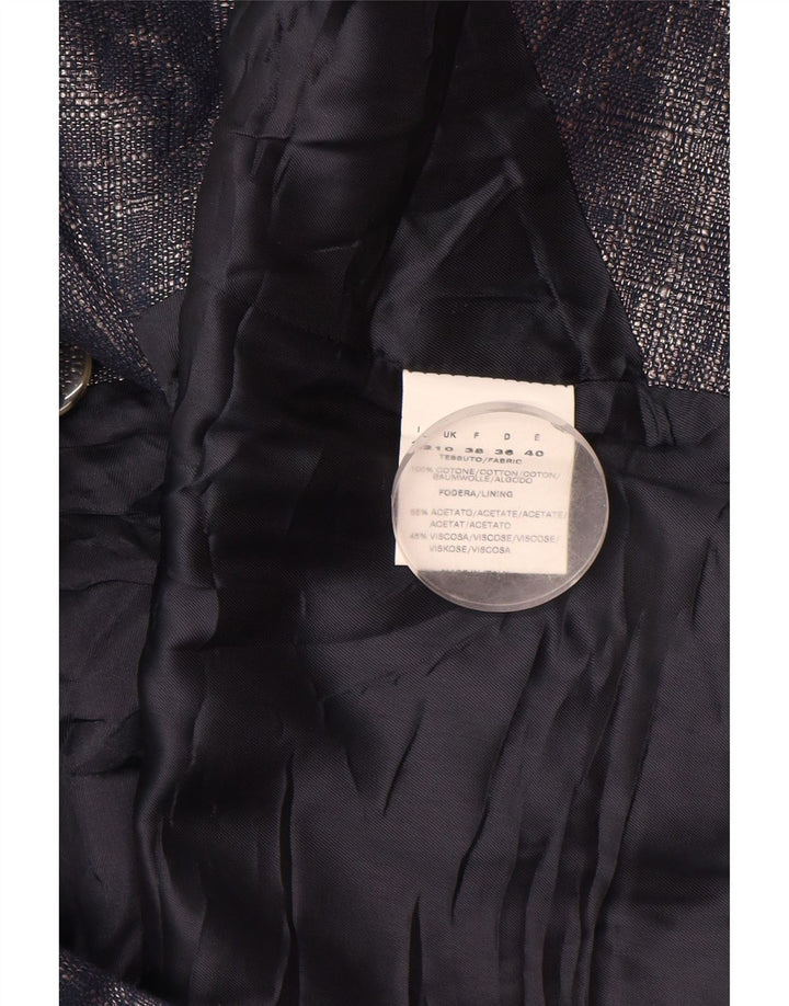CINZIA ROCCA Ensemble 2 pièces 1 bouton pour femme UK 10 Petit coton bleu marine