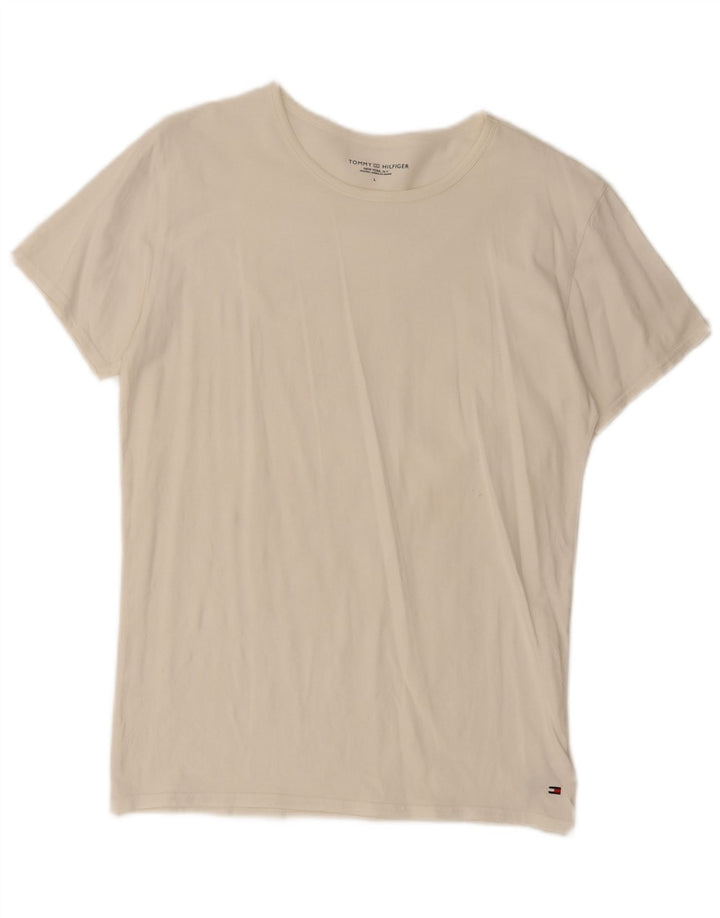 Tommy Hilfiger T-Shirt Homme Grand Blanc Coton