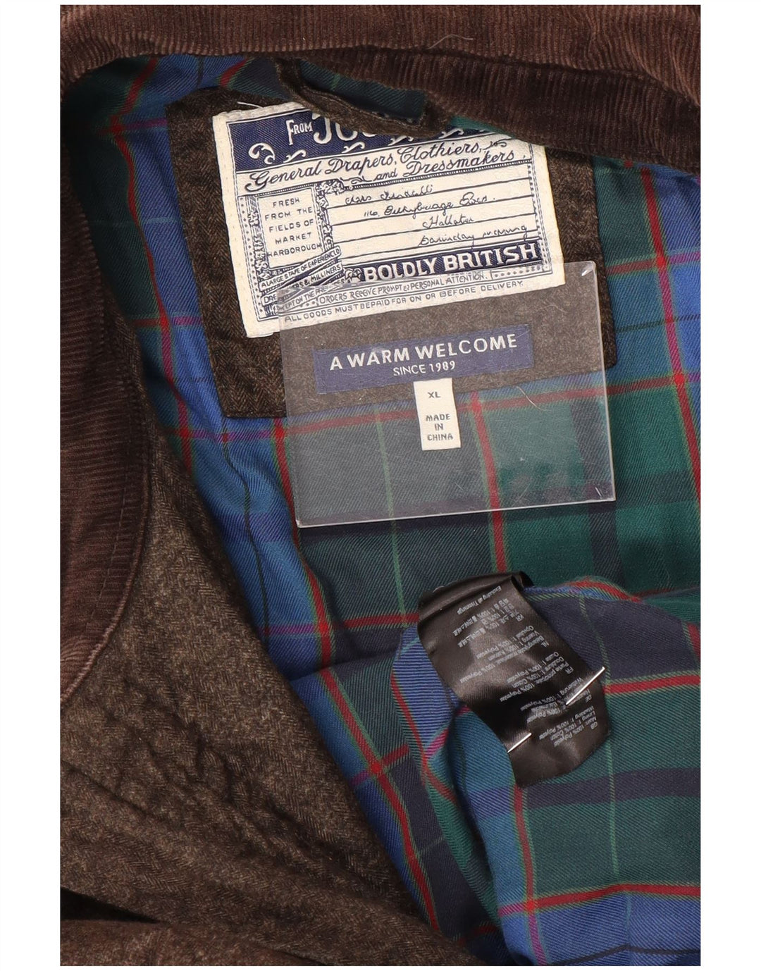 Joules Veste matelassée pour homme UK 42 XL Marron Polyester