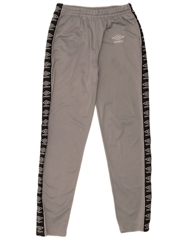 Umbro Pantalon de Survêtement Graphique Homme Large Gris Colorblock Polyester