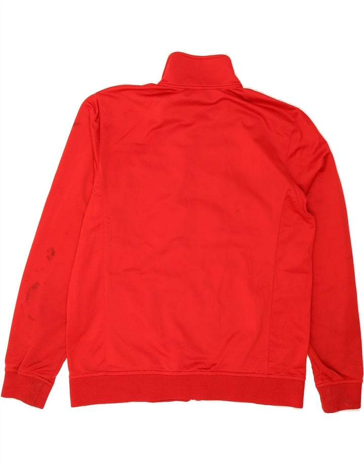 ASICS Mens Tracksuit Top Jacket XL Red Colourblock Vintage Asics and Second-Hand Asics from Messina Hembry 