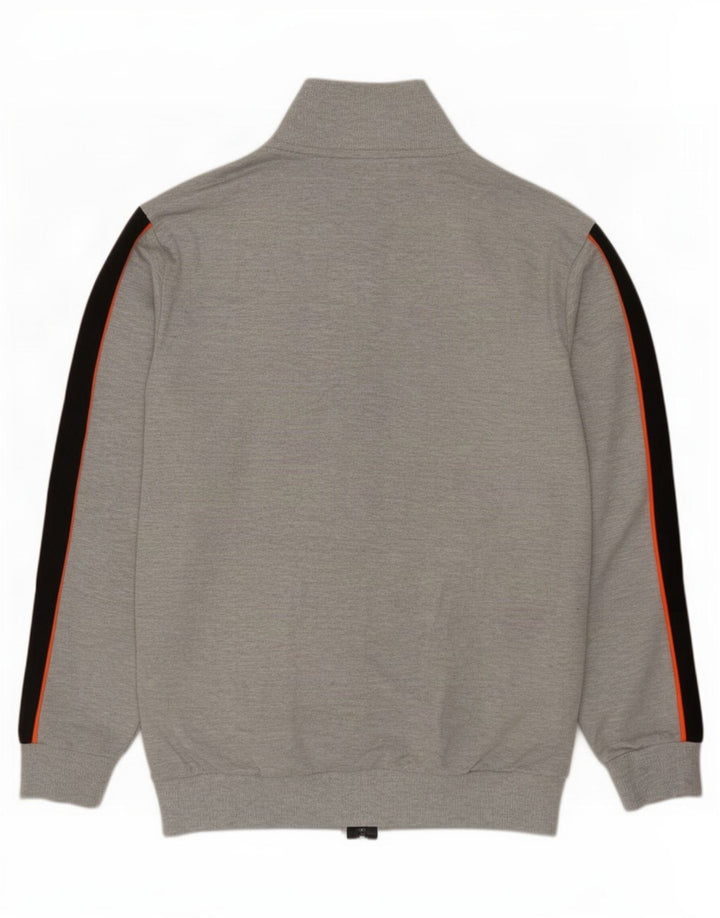 Kappa Veste de survêtement pour homme Taille L Gris Colorblock Polyester