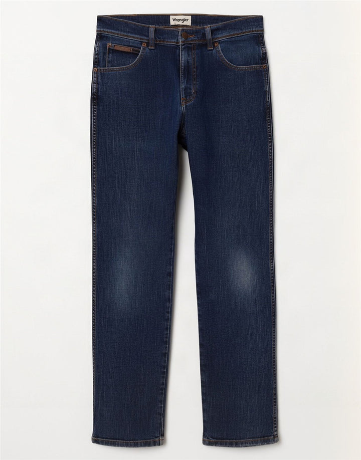 Wrangler Jean Slim Texas Homme W32 L32 Bleu Coton