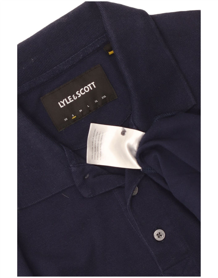 Lyle & Scott Polo Homme Petit Bleu Marine Coton
