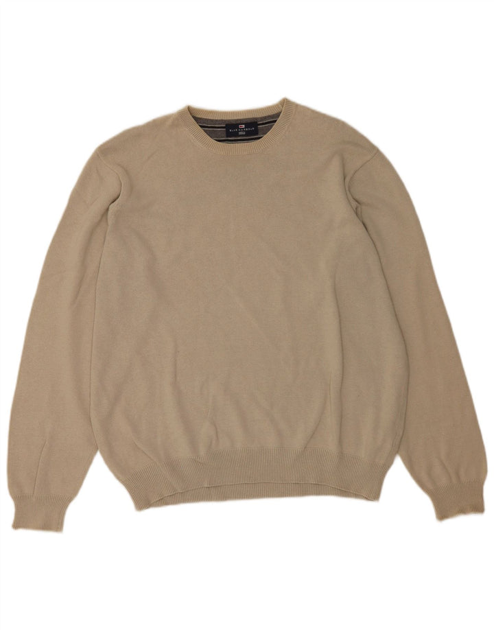 Marks & Spencer Pull à col rond pour homme UK 41/43 Large Gris