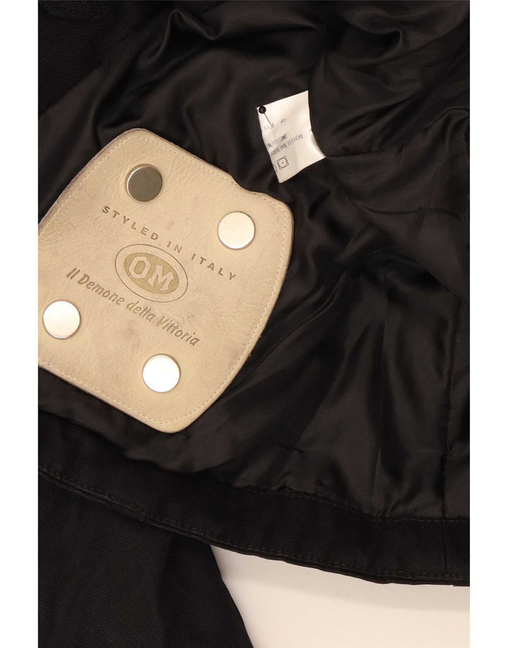 veste utilitaire femme vintage IT 40 Petit coton noir