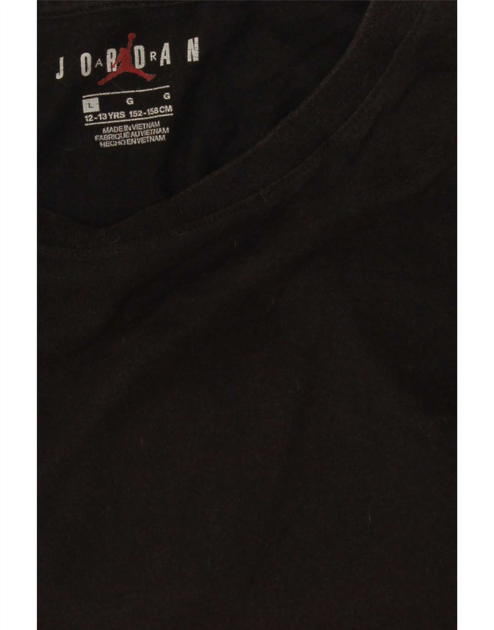 Jordan Boys Regular Graphic T-Shirt Top 12-13 ans Grand Noir