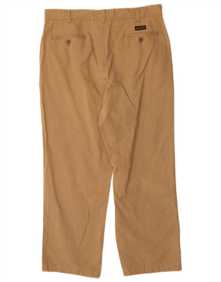 WOOLRICH Pantalon Chino Droit Homme W36 L28 Coton Beige