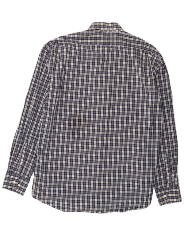 Best Company Chemise coupe classique pour homme 2XL en coton à carreaux bleu marine