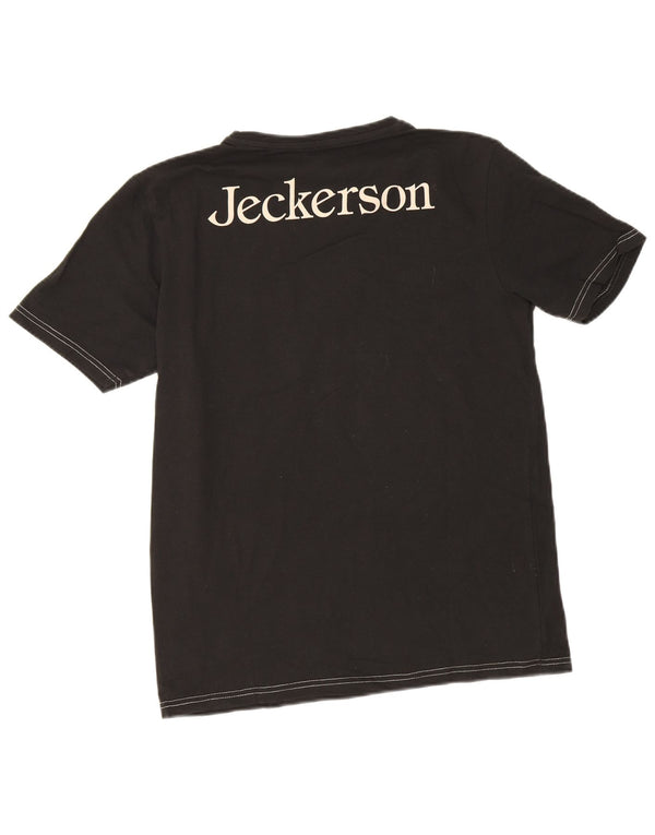 Jeckerson T-Shirt Graphique Homme Noir Moyen Coton
