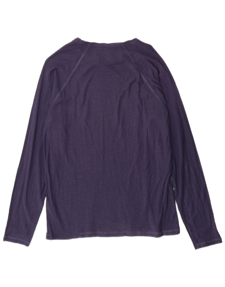 JACK & JONES Haut Graphique Manches Longues Homme Bleu Marine Moyen Coton
