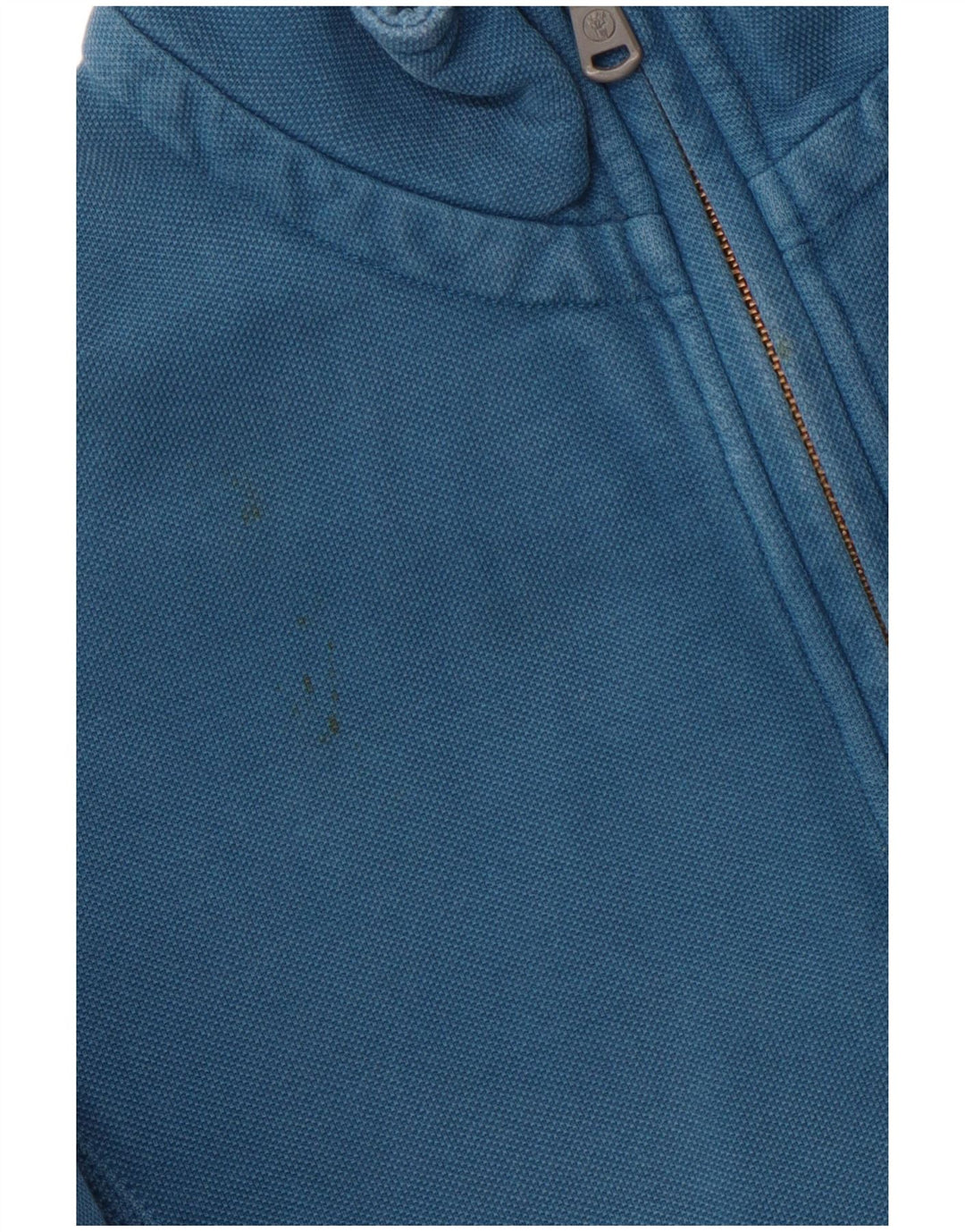 FAT FACE Sweat-Shirt Col Zippé Homme Bleu Moyen Coton